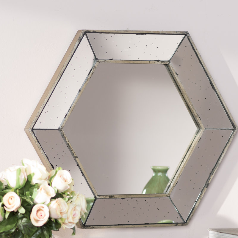 Gracie Oaks Asymmetrical Wall Mirror & Reviews Wayfair